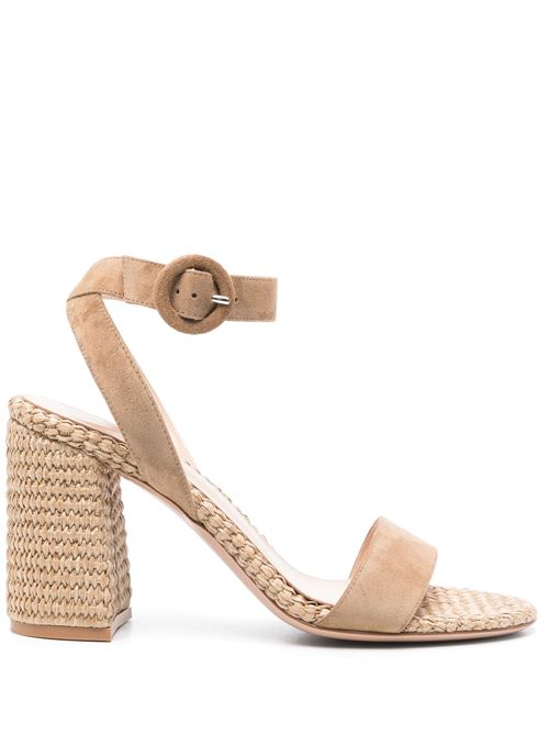 Taupe calf suede sandal GIANVITO ROSSI | G3246985RICCBLCMNA